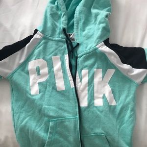 VICTORIA SECRET PINK ZIP UP HOODIE